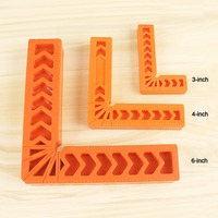 3/4/6 Inch 90 Degree Positioning Squares Carpentry Squares Woodworking Tool L-Type Right Angle Clamp Tools Stationery