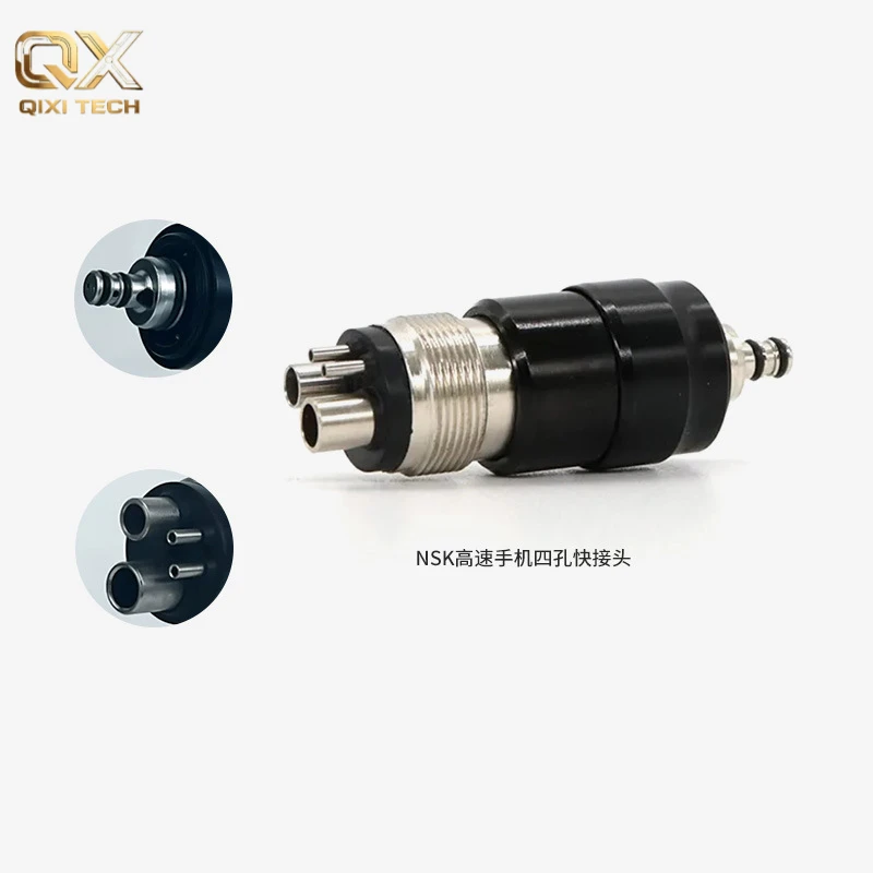 High Speed Handpiece Conversion Fitting, N Series 2Hole 4Hole Quick Connect Plug, Handpiece Maintenance Spare Part