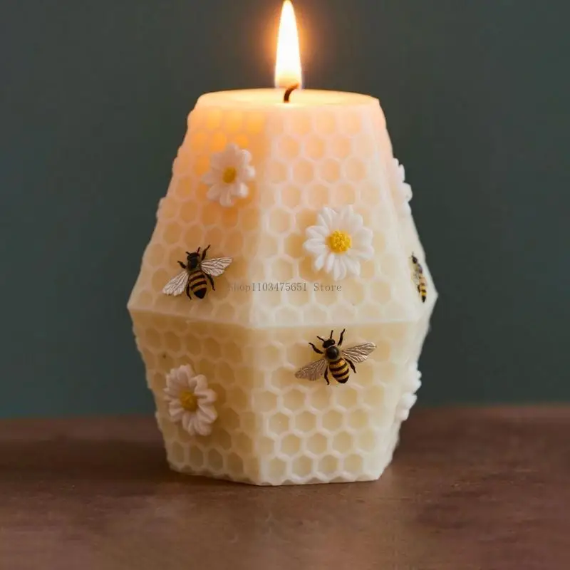 

Силиконовые формы для свечей в форме сот с тиснением, силиконовые формы для свечей ручной работы, мыльный цилиндр, свечи для