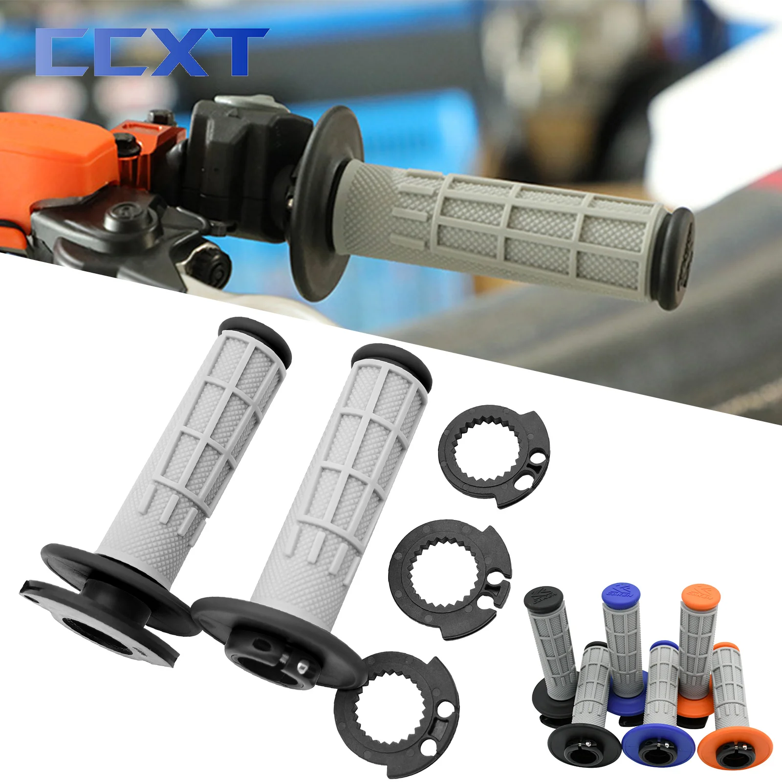 Motorcycle Handle Bar Grip Handlebar Lock-on Grips For Husqvarna FC FX TC TX FE TE For KTM SX SXF EXC XC XCF 125-500 2008-2022