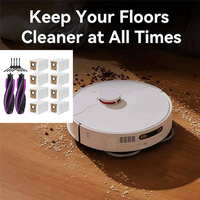 A98I-Dust Bag Replacement Parts 14PCS For JONR P20 Pro Robot Vacuum Cleaner Accessories Washable Main Side Brush