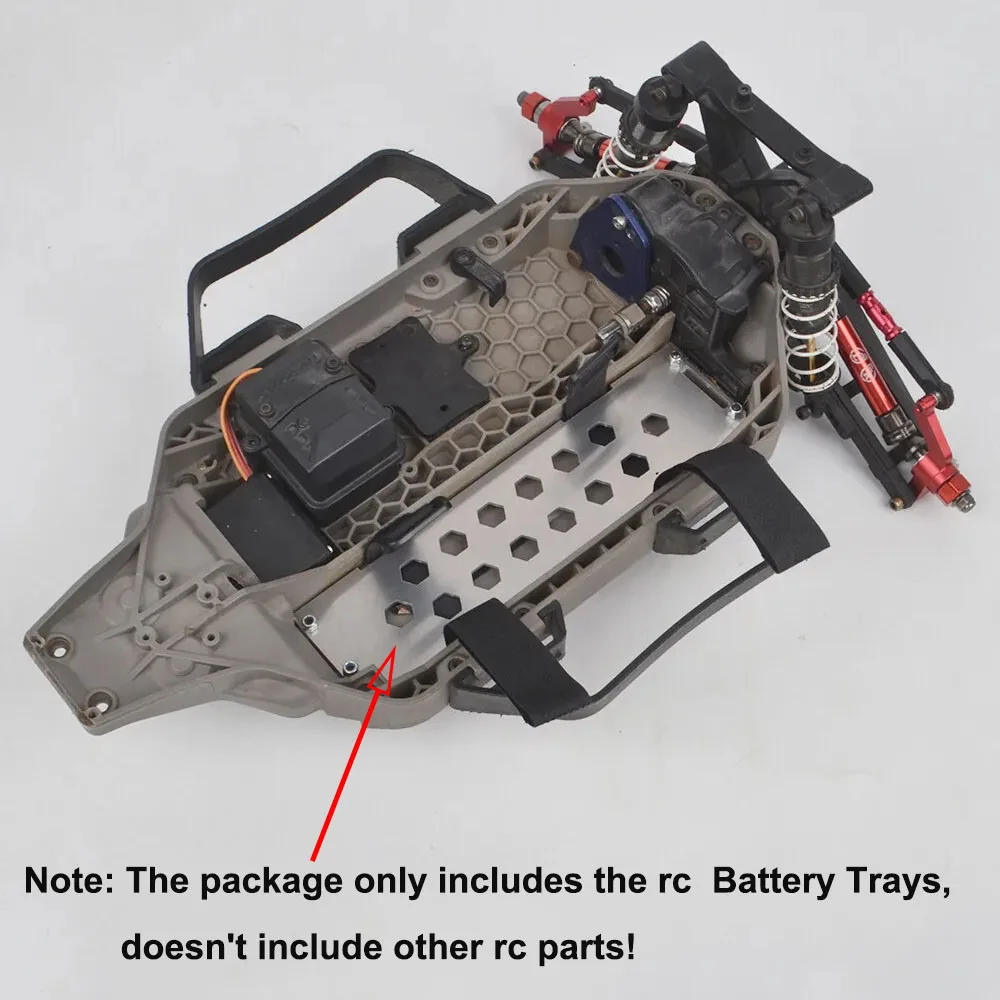 Новые алюминиевые аккумуляторные лотки, подходящие для Traxxas Ford Fiesta ST Rally Slash 4x4 Ultimate, детали для обновлений
