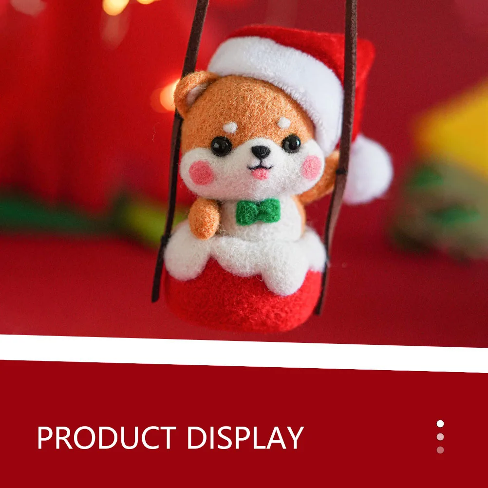 

1Set Needle Felting Kit for Wool Craft DIY Pendant Making Ideal Beginner Embroidery Set with All Tools Needed Friendly