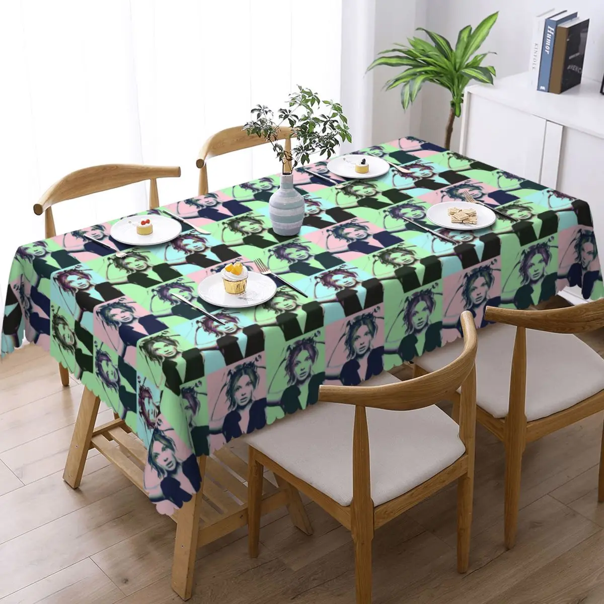 Millie Bobby Brown Pop Art Tablecloth Restaurant Kitchen Rectangular Tablecloth Decorations Tablecloth Dining Table Cover