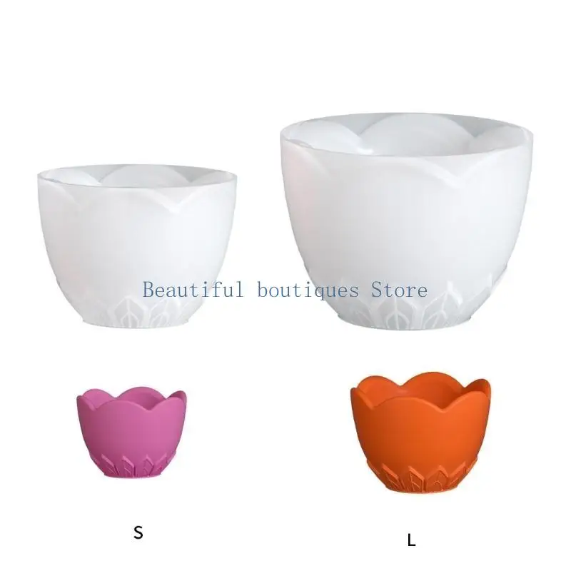 U4LF قالب سيليكون سهل الإصدار على شكل ورقة شجر قوالب كأس شمعة مرنة لإنشاء مصنوعات يدوية فريدة من الراتينج وصناديق هدايا