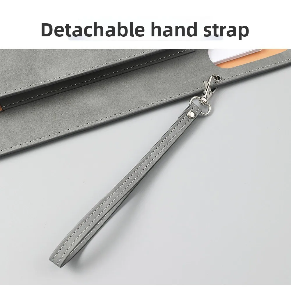 Portable A4 Document Bag Large Capacity Waterproof File Folder Leather Laptop Cases Office Organizer