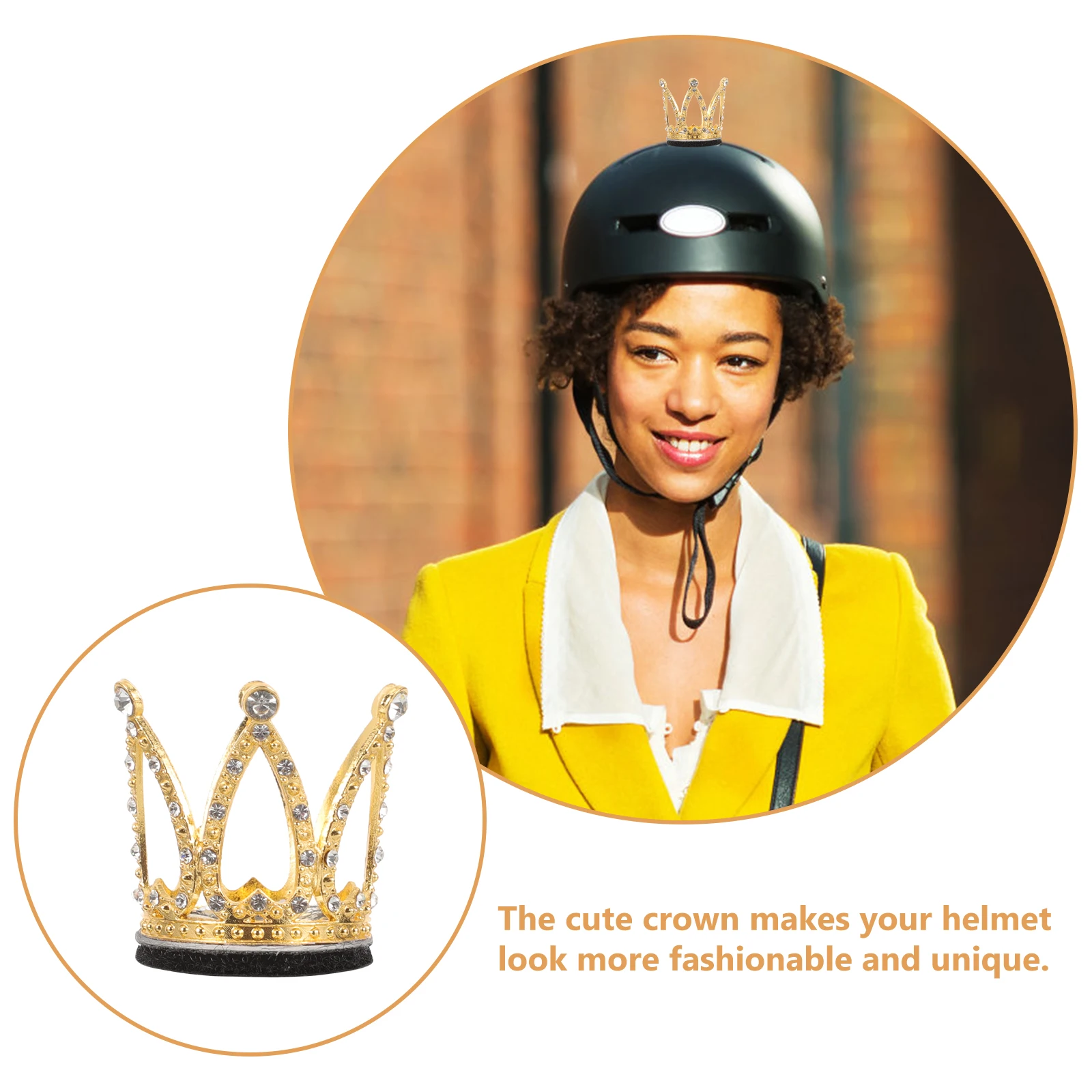 إكسسوار هدية أمان أنيقة من حجر الراين لركوب الدراجات النارية والتزلج وعيد الميلاد وأعياد الميلاد