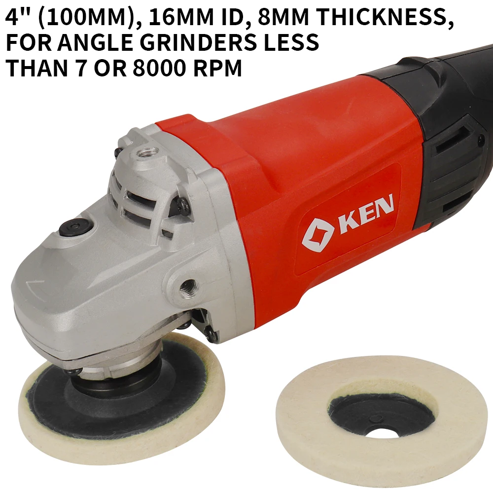 4 zoll Wolle Polieren Rad Polieren Pad Winkel Grinder Polieren Disc Polierer Pad Schleif Werkzeug für Metall Marmor Glas Keramik