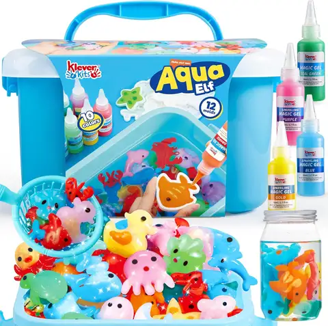 JOYFY Water Gel Kit Magic Fairy Water Gel Toy Kit with 10 Gels Preserving Bottle for Kids Presents Party Favors Birthday Gifts