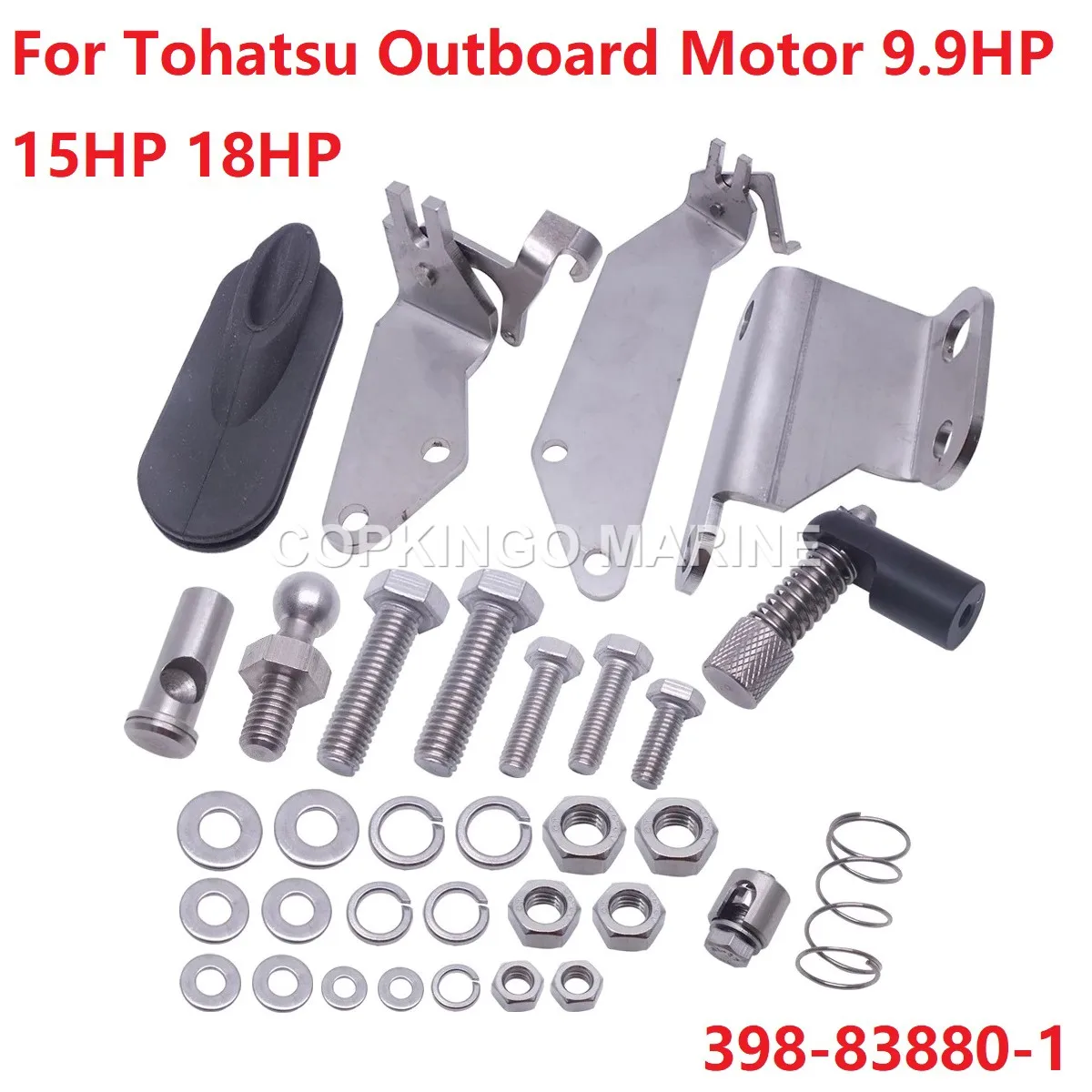 Boat Remote Control Fitting Kit For Tohatsu Outboard Motor 9.9HP 15HP 18HP 398-83880-1; 398838801M