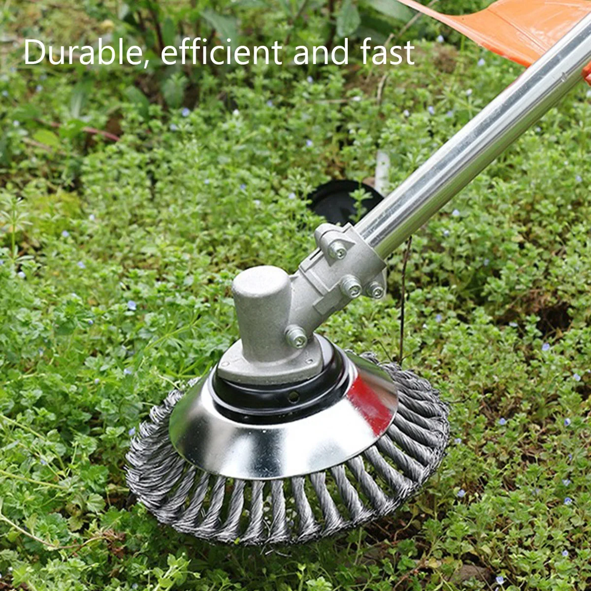 6/8 inch Steel Wire Wheel Garden Weed Brush Lawn Mower Grass Eater Trimmer Cutter Tools Garden Grass Trimmer Head Weed Brush