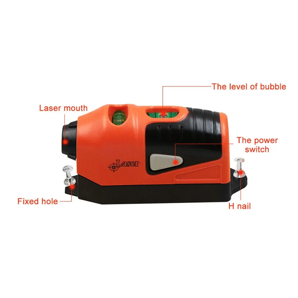 Mini Portable Laser Level Vertical Horizontal Laser Line Projection Measuring Tools Vertical Spirit Level Tool Laser Level