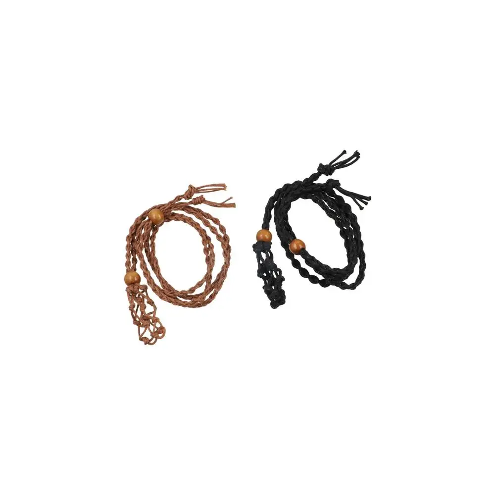 DIY Necklace Cord Braided Length Adjustable Crystal Necklace Holder Hand-woven Wax Rope Braided Necklace Cord