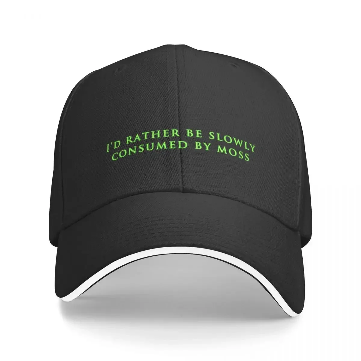 I'd Rather Be Slowly Consumed By Moss Baseball Cap fishing caps man Snap Back Hat Visor Women's Men's