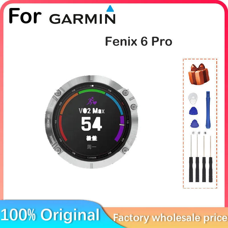 New Display Screen For GARMIN Fenix 6 Pro Fenix 6 Sapphire Silver/Carbon/Gray LCD Panel Sport Repair Parts Replacement