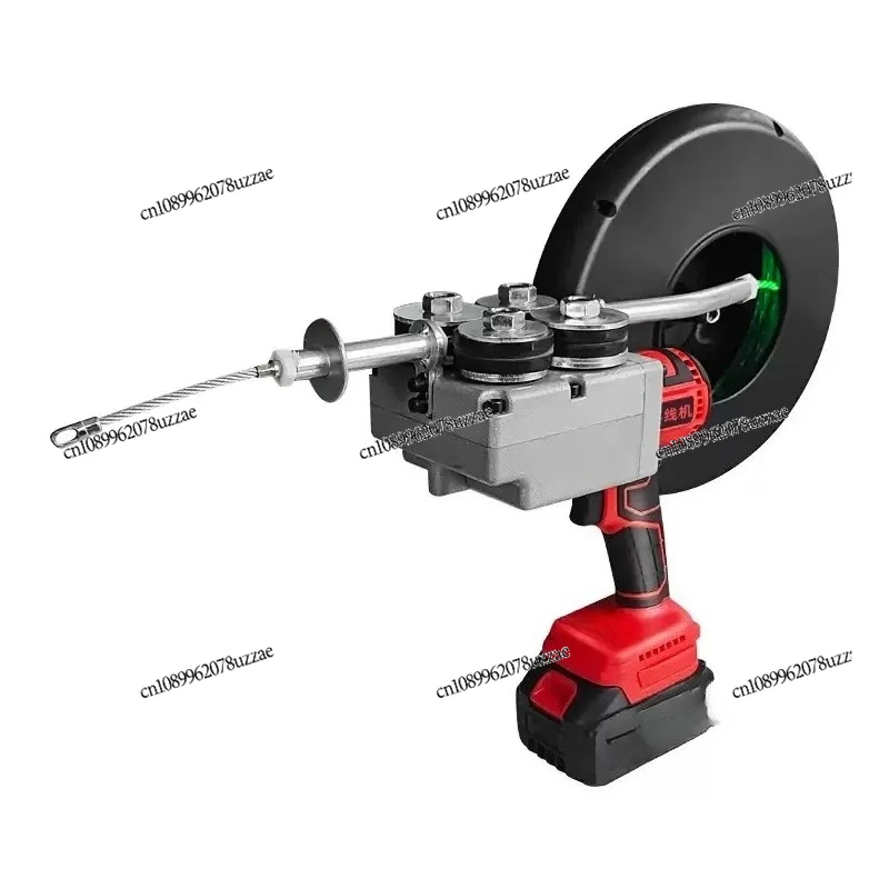 NEW Threading Machine Threading Device Automatic Electric Wire Puller Cable Push Wall Rechargeable Li-Ion