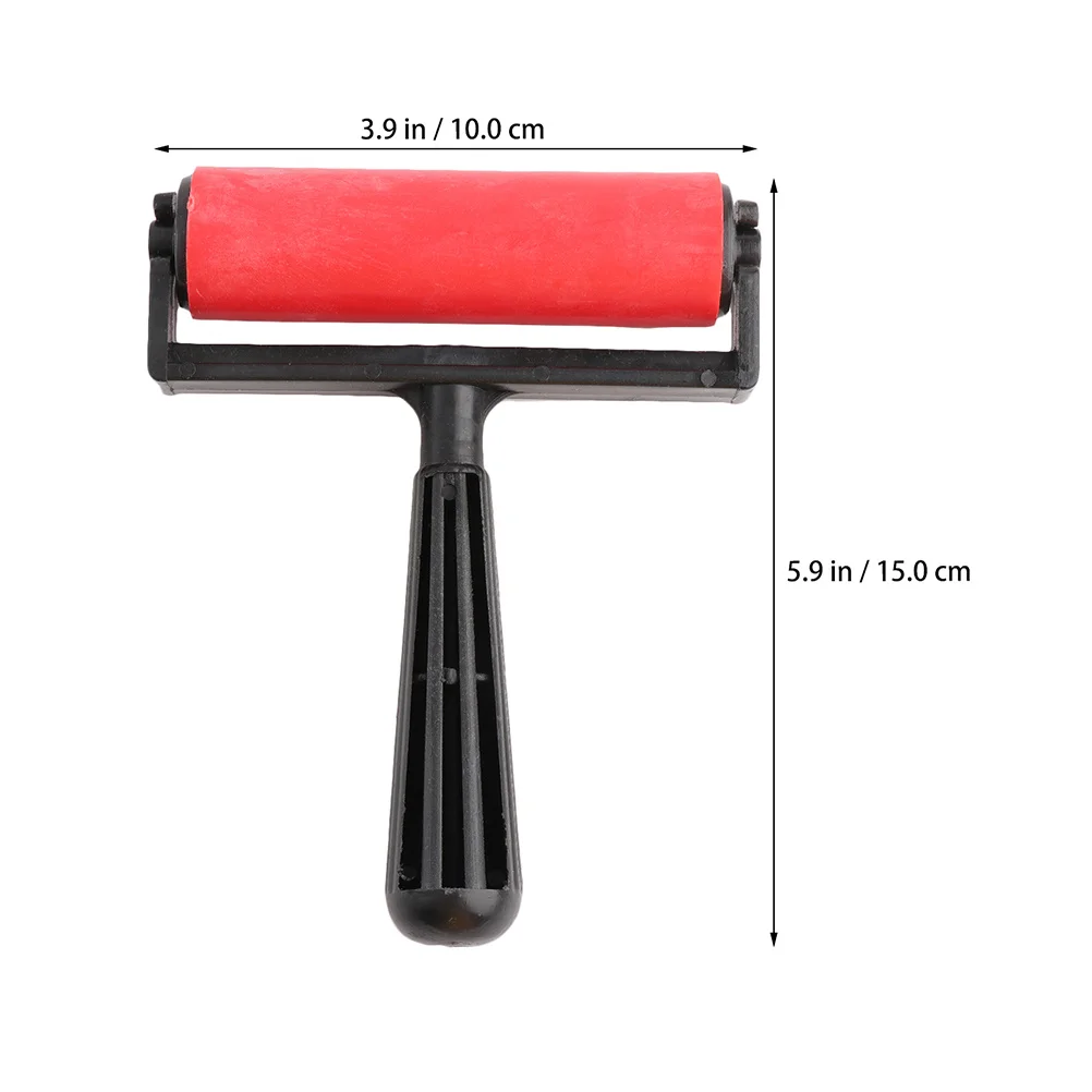 2 قطعة بكرات الطباعة البلاستيكية الماس رسم الأسطوانة قبضة مريحة للحبر الغراء المتداول ختم سجل القصاصات اللوحة #3