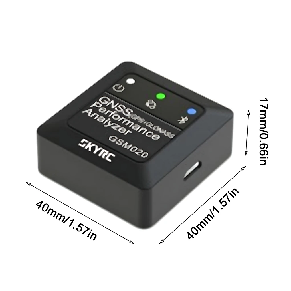 SKYRC GSM020 GNSS Performance Analyzer Power Bluetooth-compatible APP GPS Speed Meter for RC Car Helicopter FPV Drone SK-500023