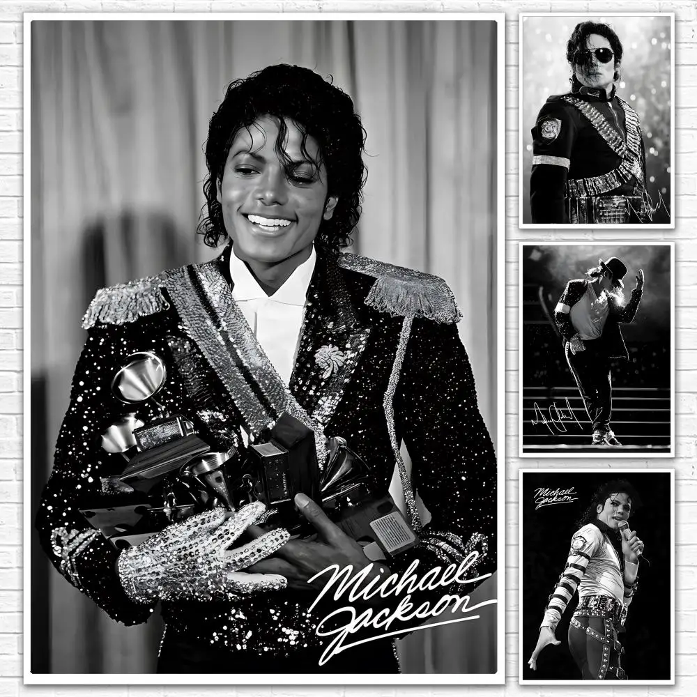 Legend Pop Singer M-Michael Jackson Poster All-match HD Waterproof Self-Adhesive Wall Art Sticker For Home Bedroom