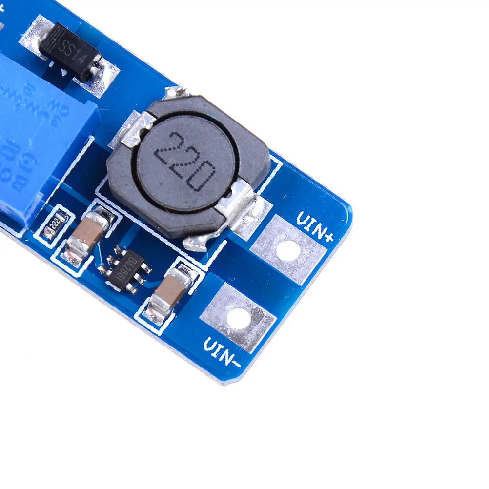 AB08-3Pcs Convertidor Elevador de Voltaje DC-DC Ajustable 2V-24V a 5V/9V/12V/28V, Módulo de Placa de Circuito para Fuente de Alimentación