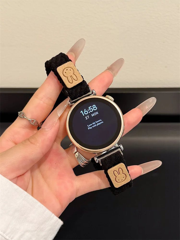 

Suitable for HW Watch Fit3/Fit4 watch straps and HW Band 8/9/10NFC autumn/winter corduroy handmade watch straps