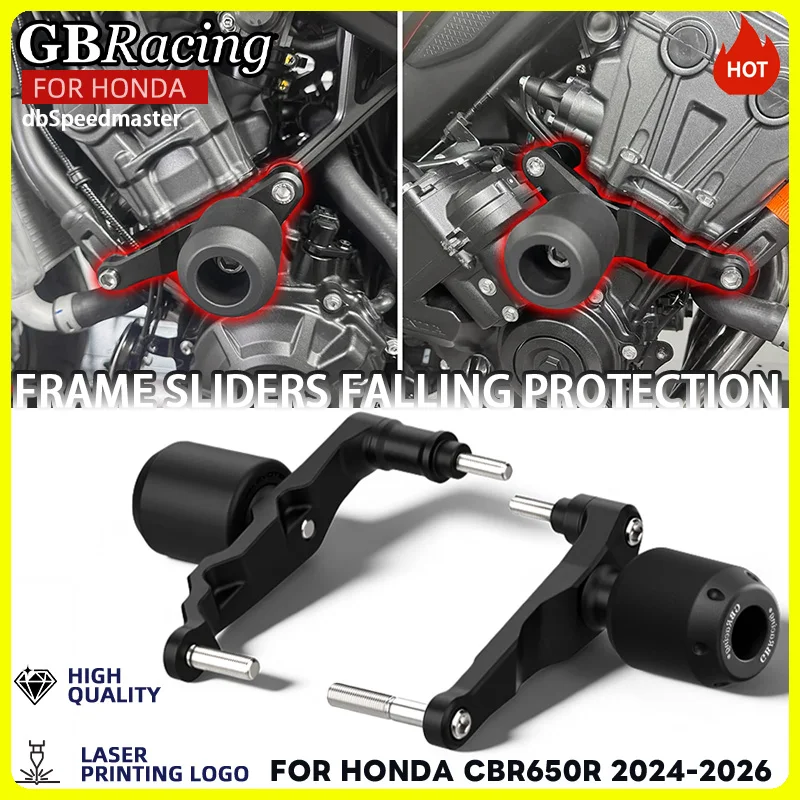 

Новые защитные слайдеры (краш-протекторы) для мотоциклов Honda CB650R и CBR650R (2024-2026) – защита рамы от падений