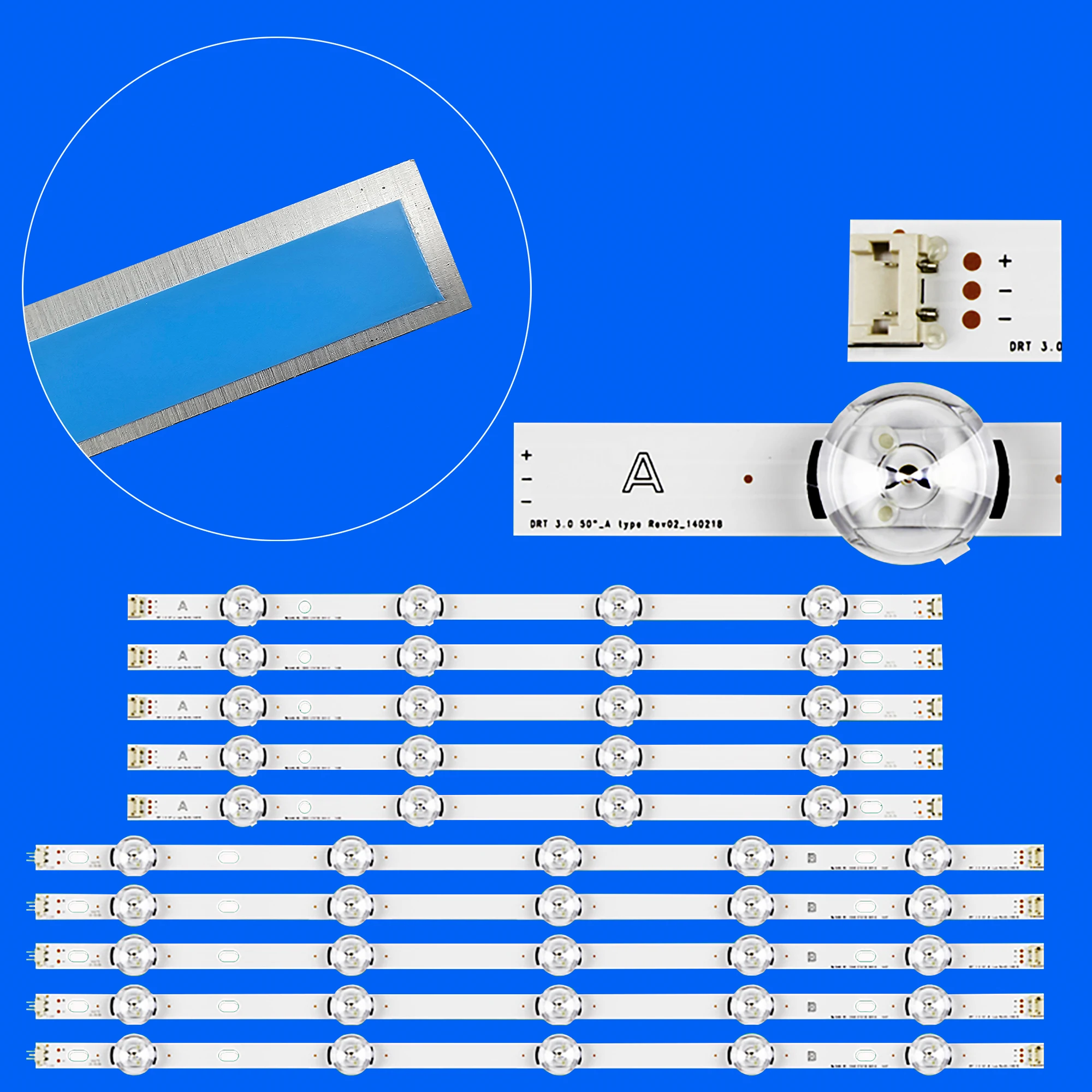 Rétroéclairage LED pour 50LB561U, 50LB561V, 50LB5620, 50LB563U, 50LB563V, 50LB565U, 50LB565V, 50LB5700, 50LB570B, 50LB570U, 50LB570V, 50LB572U