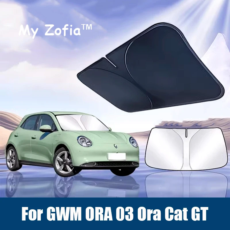 

Для GWM ORA 03 ‌ Ora Cat GT Funky Cat 2023 2024 2025 2026 Автомобильный солнцезащитный козырек на лобовое стекло, солнцезащитный козырек, теплоизоляционные аксессуары