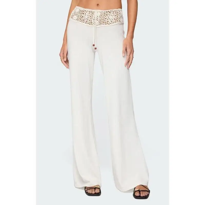 

Men's Casual Pants High Waist Hook Knitted Waisand Straight Leg Neutral Sle Korean Version Casual Trousers for Men