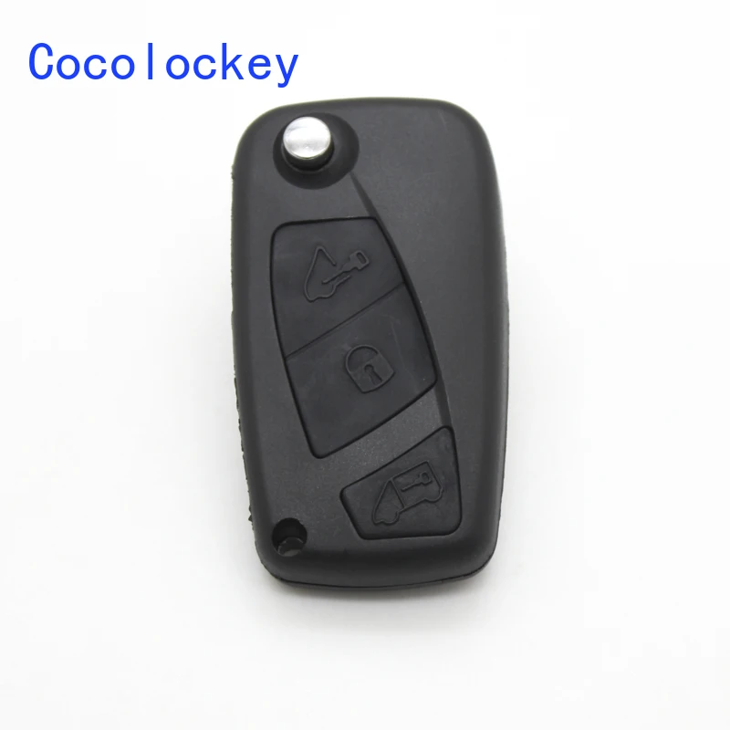 Cocolockey 3 Button Remote Flip Folding Key Shell Case Cover for Fiat Iveco Daily (2006 - 2011) GT10 Blade Uncut Car Accessories