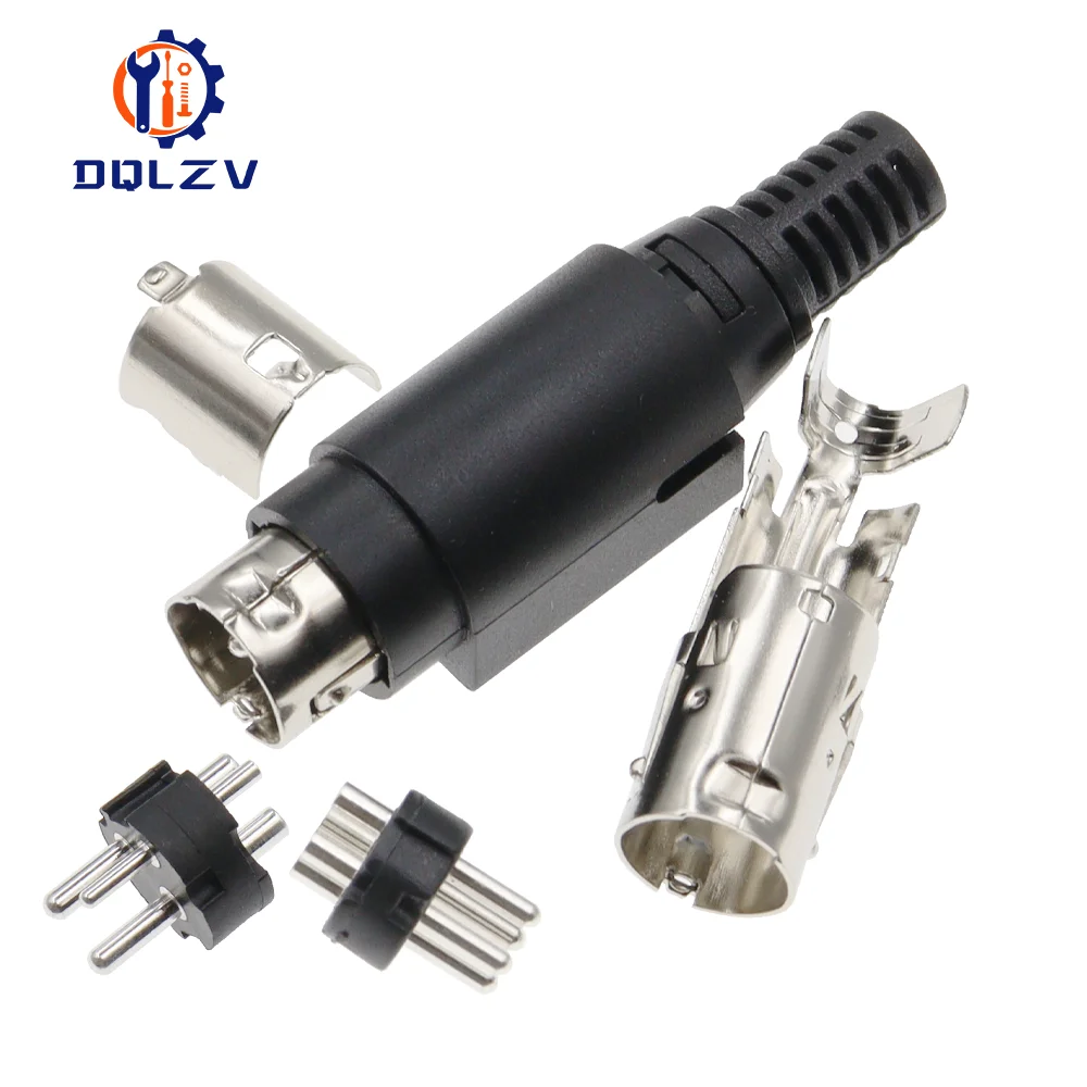 New High Quality 3Pin/4Pin Kycon Power DIN Plug For TFT LCD Flatscreen TV 12/24V DC Supply Adapter Connector