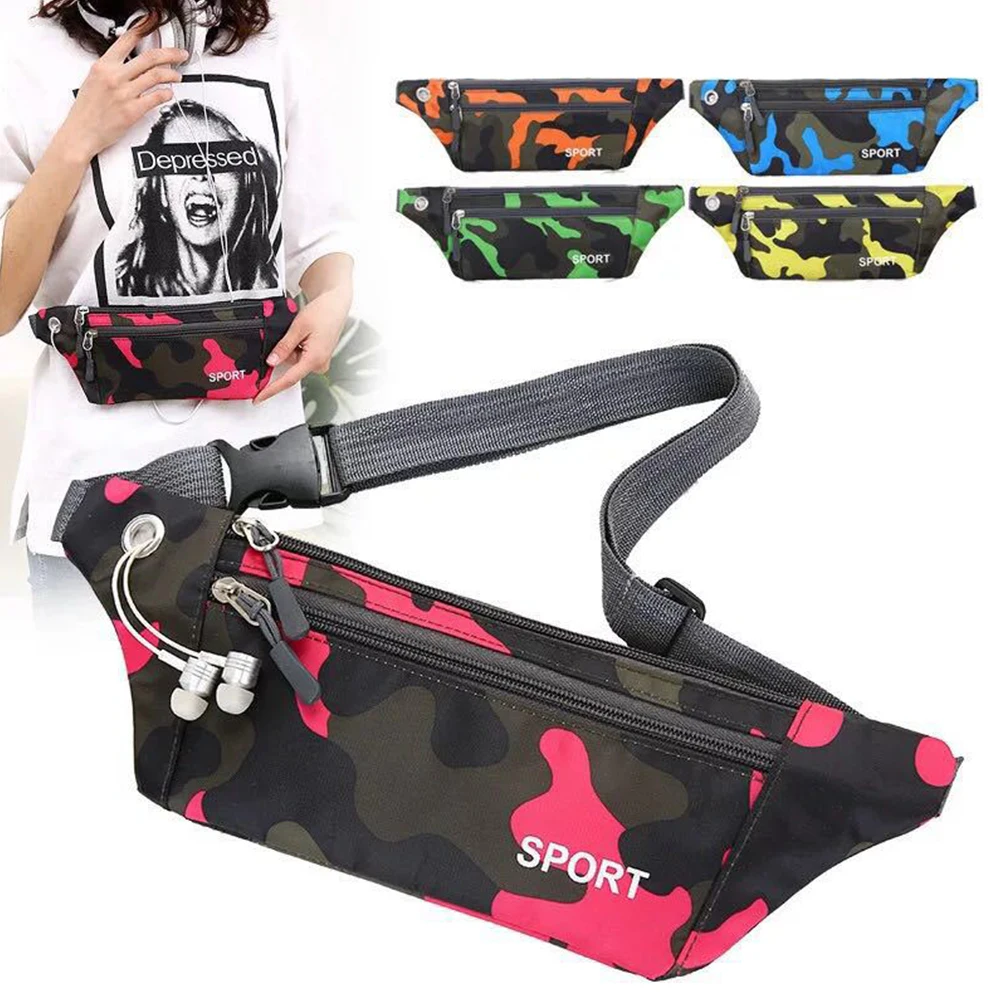 

New Oxford Cloth Men's Waist Bag Waterproof Fanny Pack Chest Bag Multifunctional Hip Sack Fitness Phone Bag Men Women