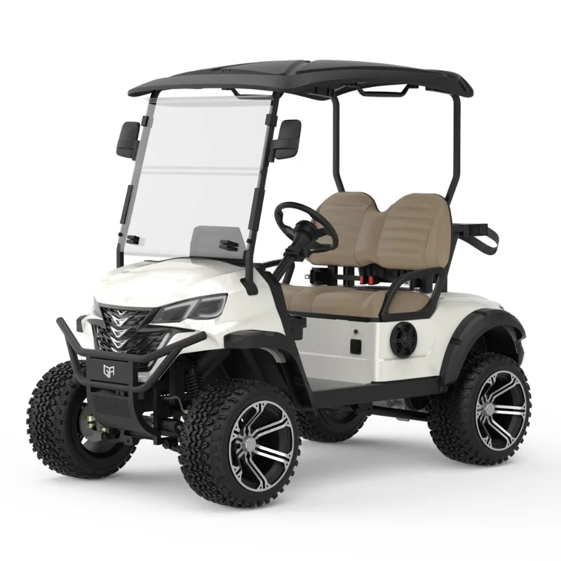 Airo High Ground Clearance Custom 2 Passenger Electric Golf Cart Rapid Charging System Usa Mini 48v Batteries Lifted Golf Cart