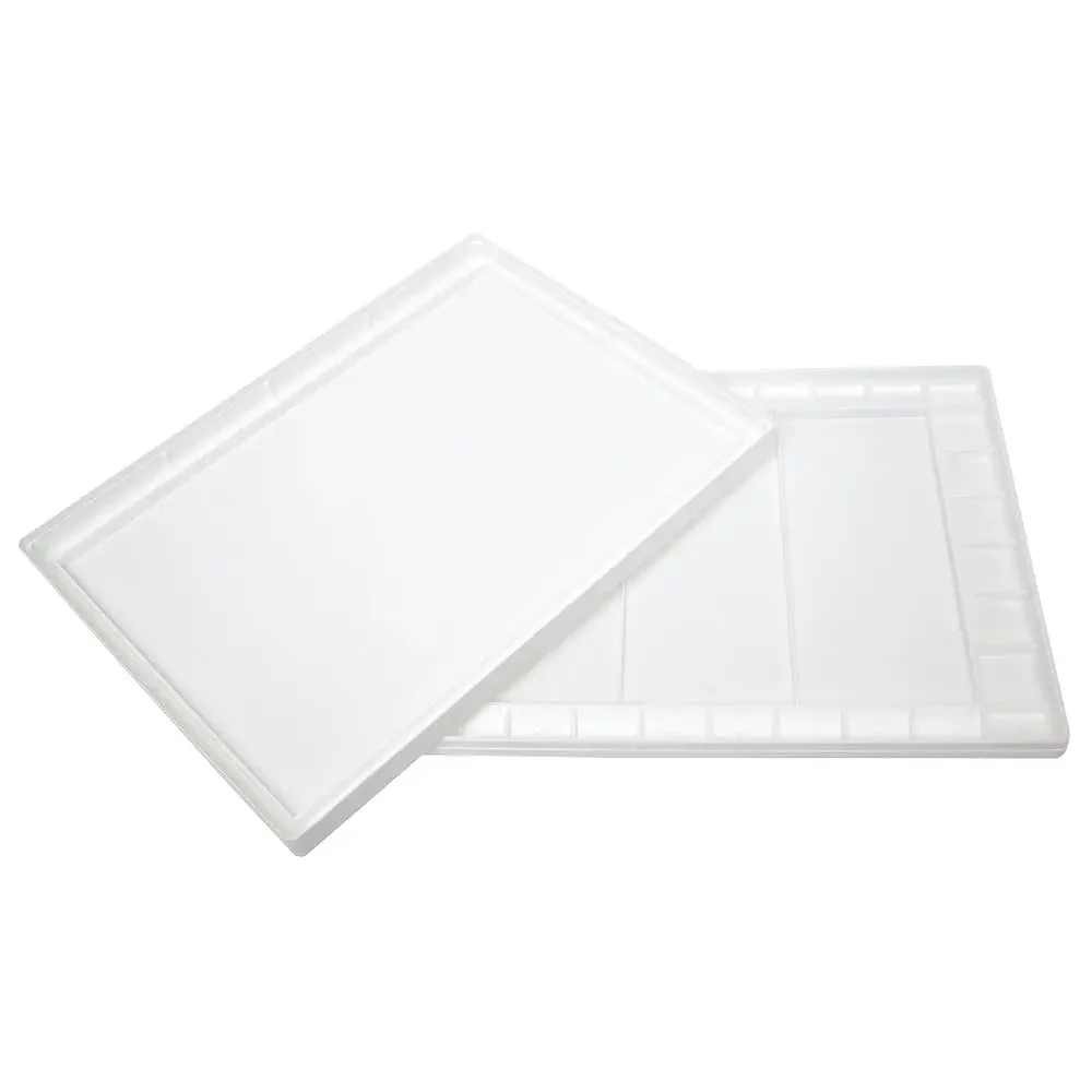 

Палитра для акварели Aqua Pro, 15,5 x 11,5 x 1,75 дюймов, 3 зоны для смешивания, 32 ячейки для красок (1014)