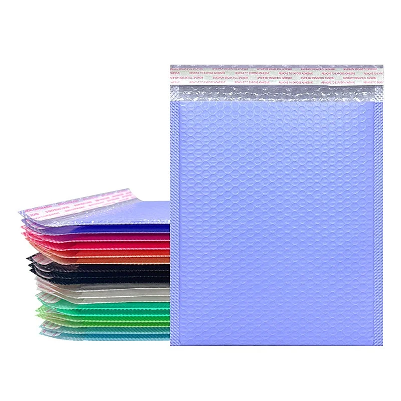 30pcs Color Bubble Bag Foam Express Padded Mailer Pink Co-extruded Film Self-Adhesive Packaging