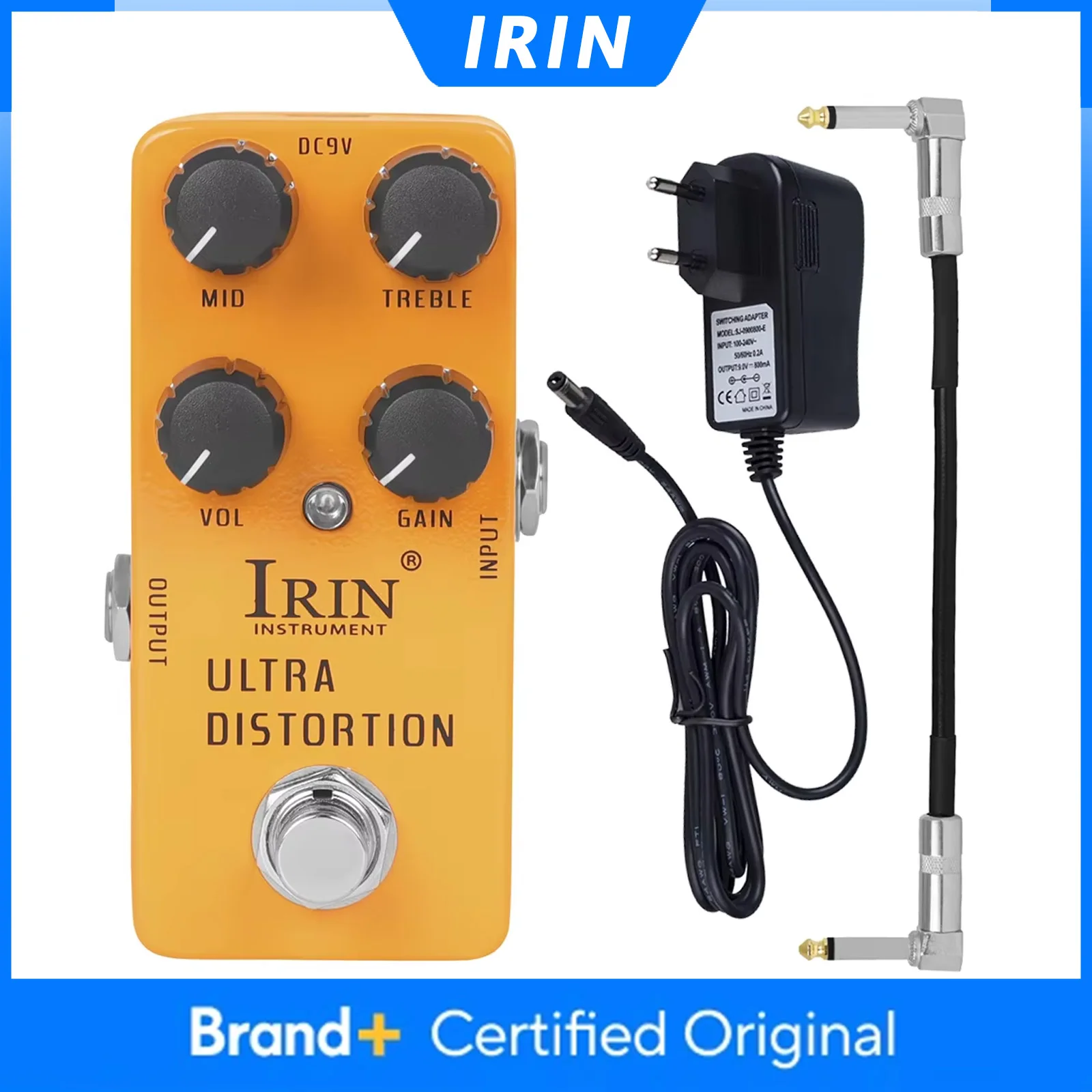 

IRIN RS-17 Ultra Distortion Effect Pedal True Bypass Mini Guitar Single Effect Pedal Electric Guitar Accessories & Parts