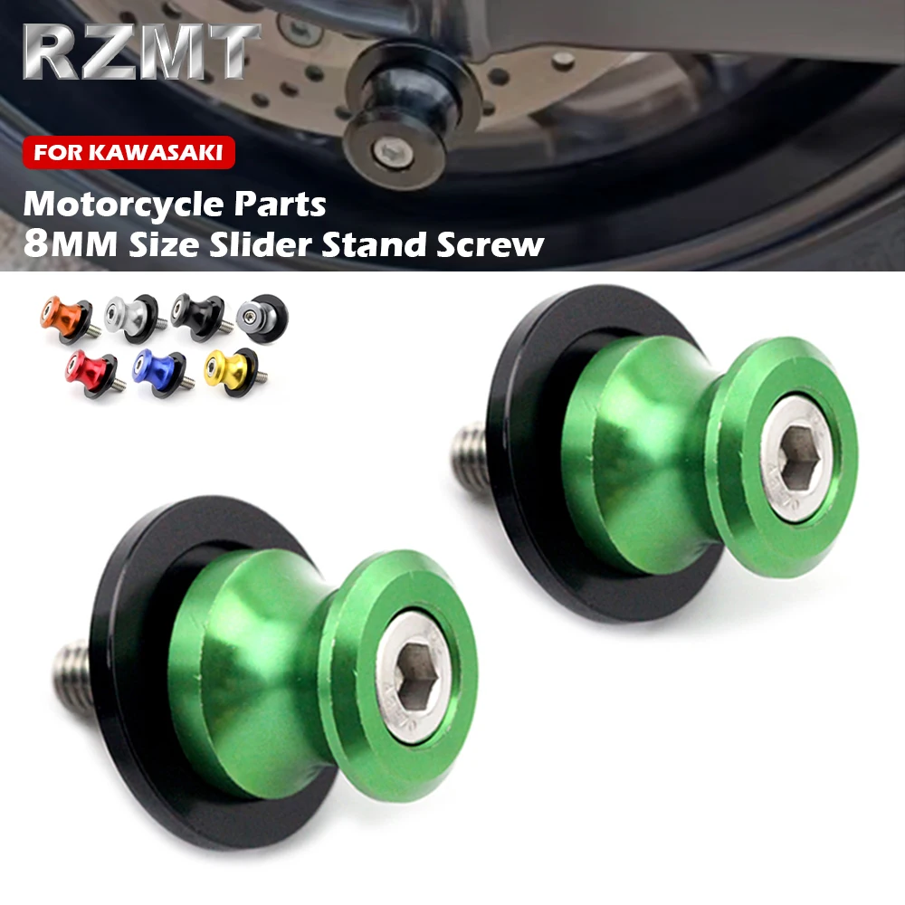 

8M Swingarm Spools For Kawasaki Z400 Z650 Z900 Ninja 400 650 ZX6R ZX10R Z H2 SE Versys 650 Slider Stand Screw Moto Accessories