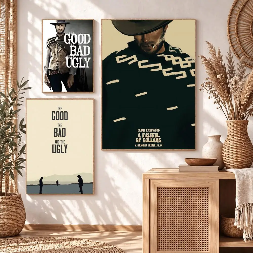 movie The Good, the Bad and the Ugly Poster Poster HD Printing Cozy Warm Style Home Decor Suitable for Living Room Bedroom Gift