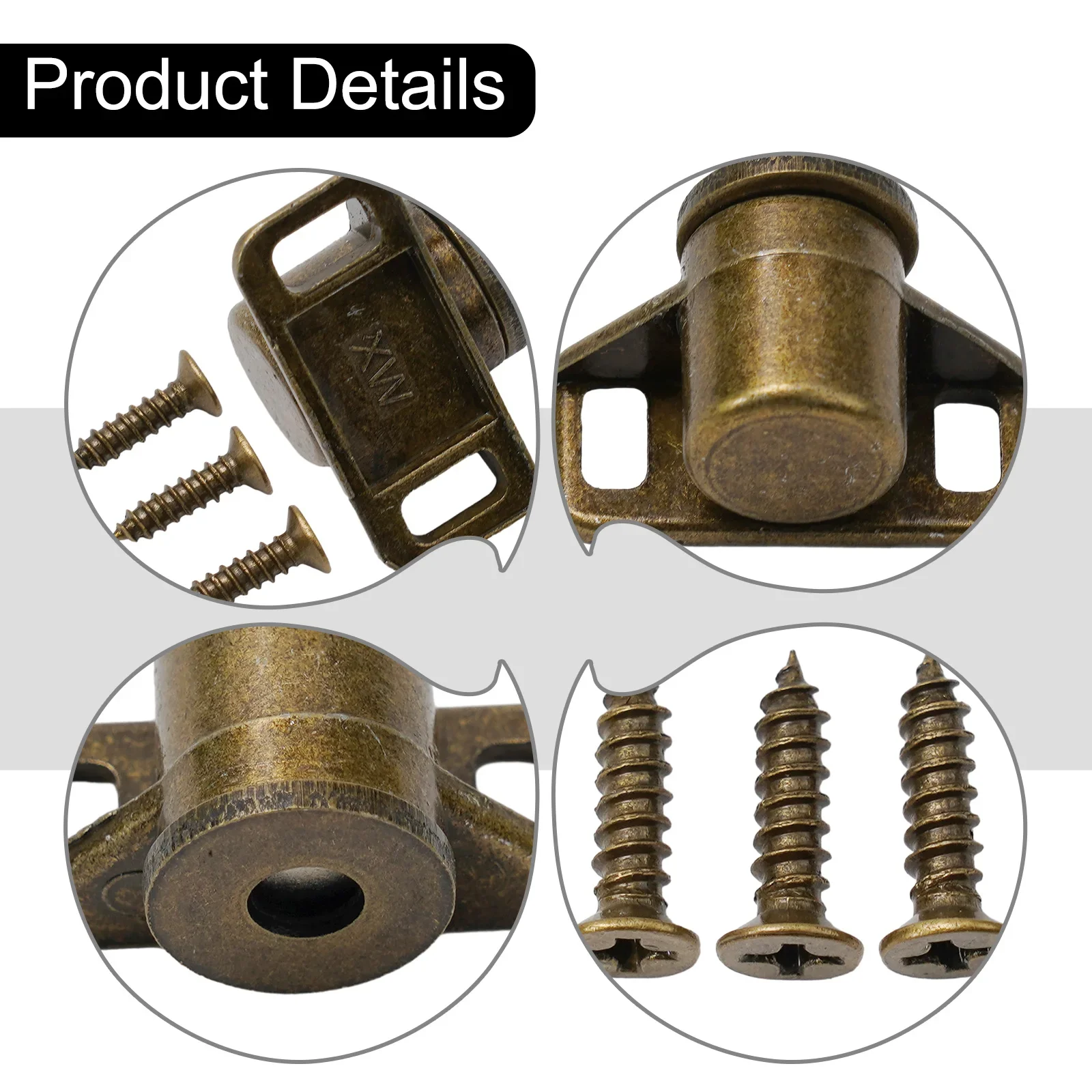 

Sturdy And Dependable Magnetic Catch Latch, Suitable For Sliding Doors, Drawers, And More, Keeps Belongings Safe And Secure