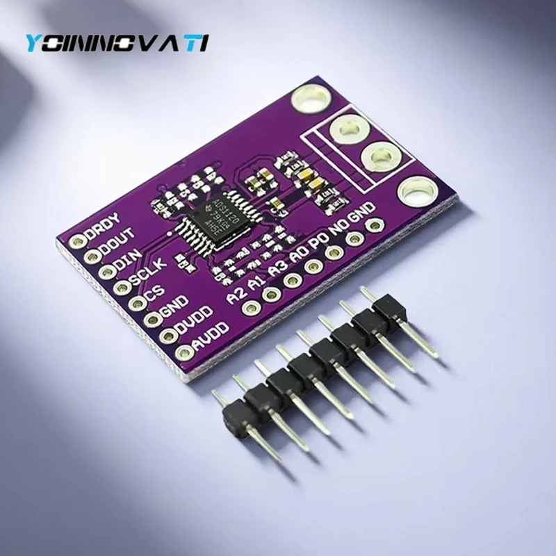 MCU-1120 K-Type Thermocouple Module ADS1120 High Precision 16-Bit ADC Analog-to-Digital Converter Module for Arduino