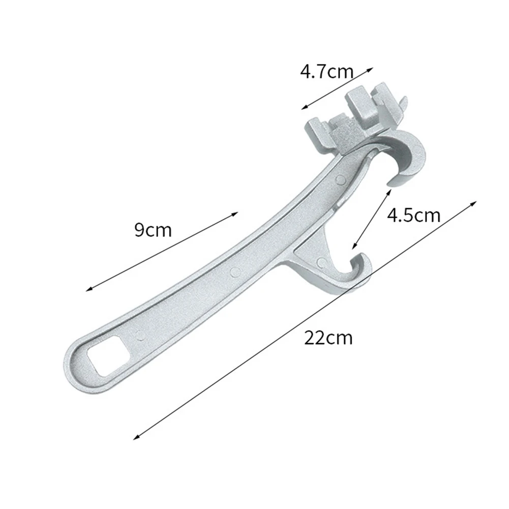 

Aluminum Wrench 3 In 1 Bung Wrench Aluminum Wrench 1-piece Design Double-head Design Easy To Carry Ergonomic Handle