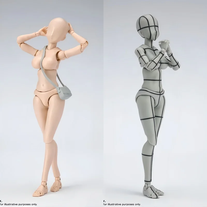 

Bandai New Shf Yakui Kentaro Women's Body Skin Tone& Flesh Color&gray Line Body New Version