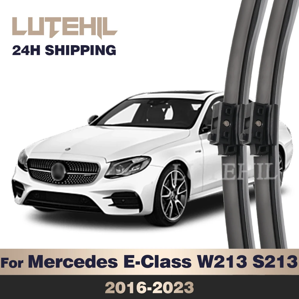 Wiper Front Wiper Blades For Mercedes Benz E-Class W213 S213 2016-2023 2017 2018 2019 Windshield Windscreen Front Window 24