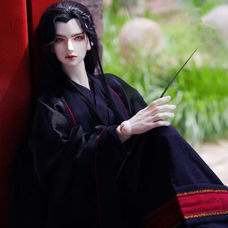 

1/3 Scale BJD Wigs Ancient Costume Hanfu Vintage Styling Long Hair Samurai Wig For SD13 SSDF ID72 Uncle Doll Accessories A1421