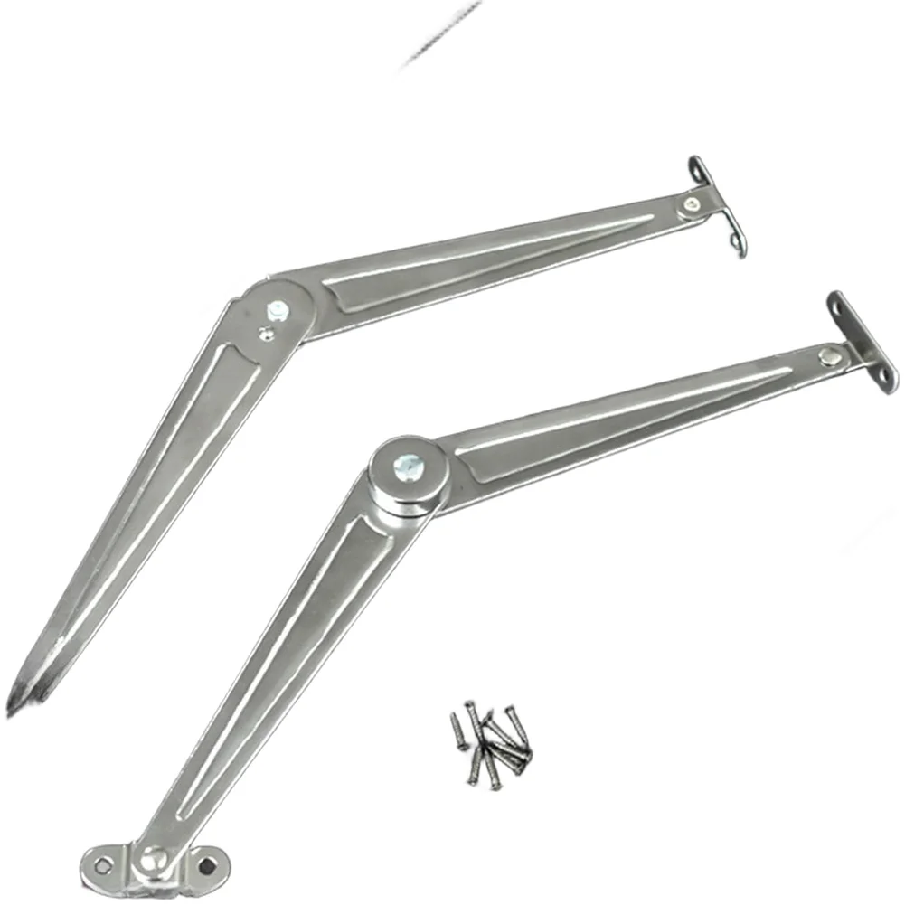 Stainless Steel Two Fold Cabinet Door Support Furniture Tie Rod Movable Support For Kitchen Cupboard/Toy Box/Wardrobe ﻿ ﻿