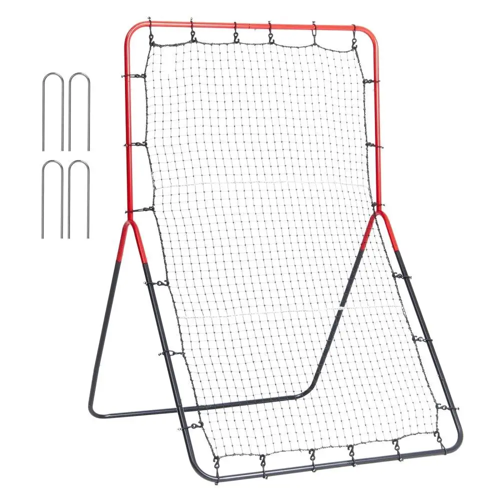 

Baseball Softball Rebounder Net 3x4.5ft Adjustable Pitch Back Training Tool