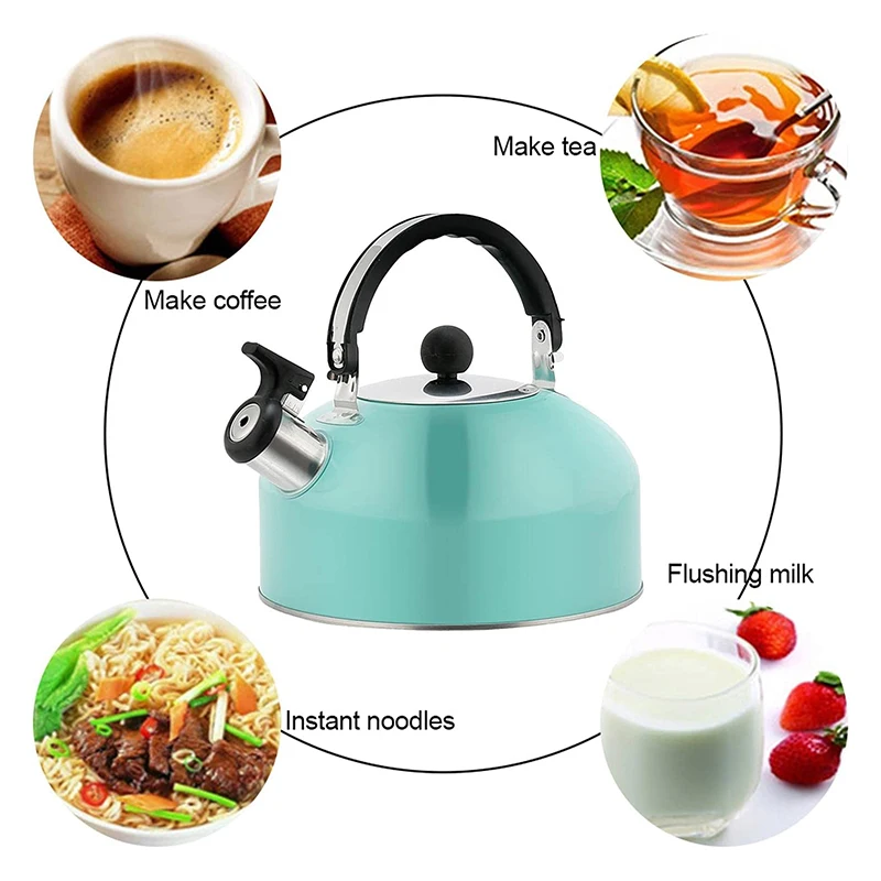 Whistling Boiling Kettle Tea Kettle with Comfortable Handle 3L Suitable For Home Office Hot Water Kettle Kitchen Accessories