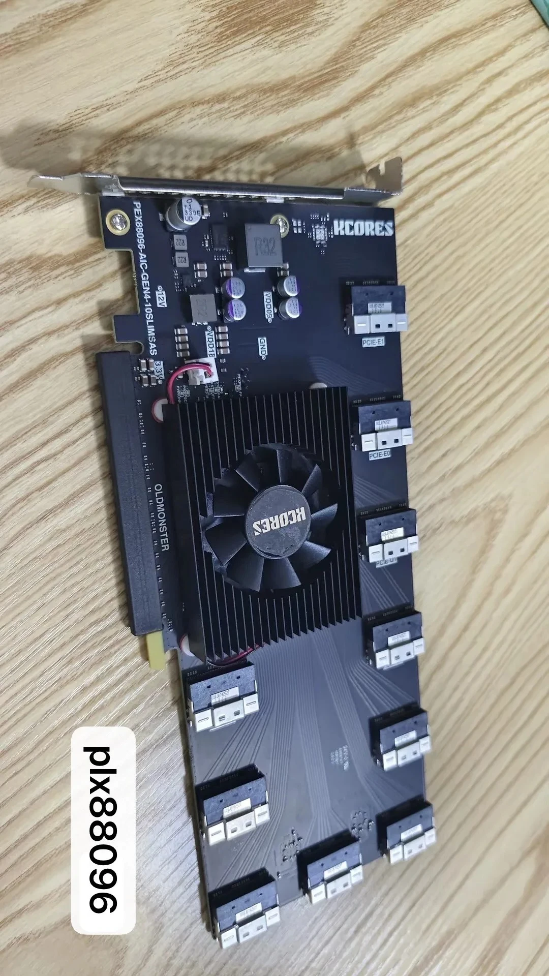 PLx88096 Expansion Card with 0 8654 Interfaces PCIE4.0