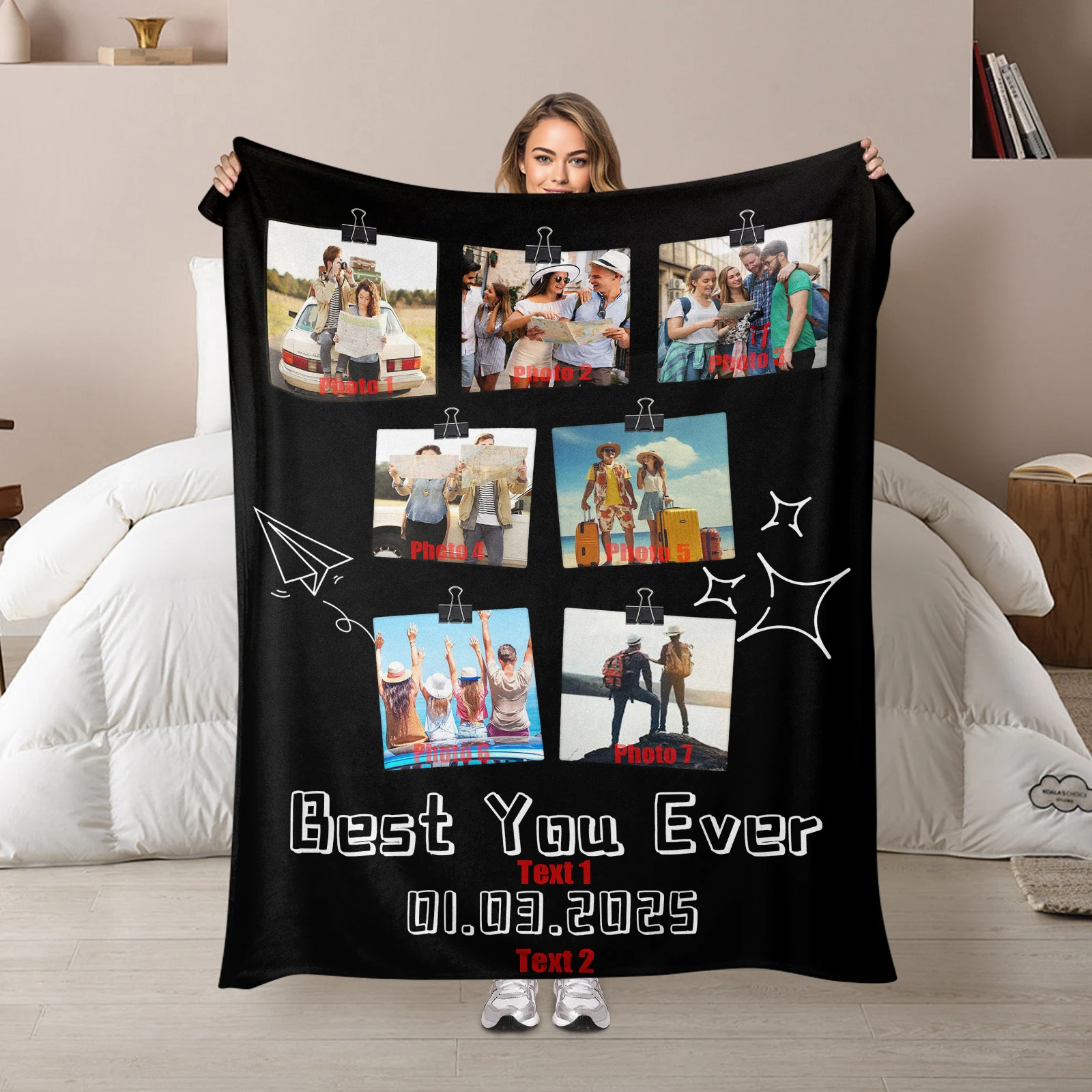 

Custom Photo Collage Blanket A Thoughtful Gift For Friends And A Heartwarming Keepsake To Celebrate Special Memories Together