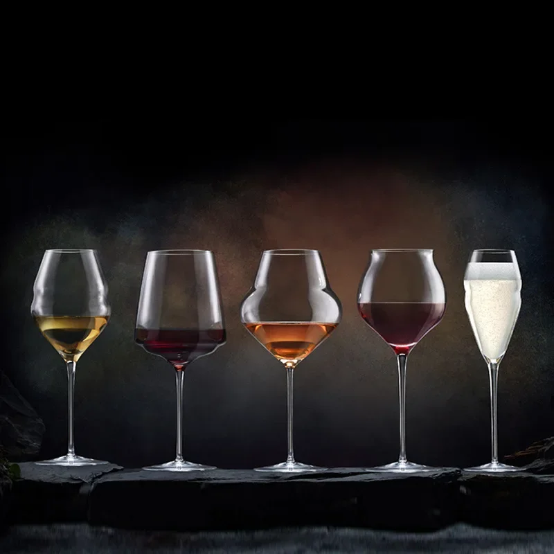 

2 Pcs Ocean X Lucaris Air Heightening Aromas Wine Glass Ultra Wide Bowl Easy Swirling Goblet Ultrathin Sommelier Cup Wineglass